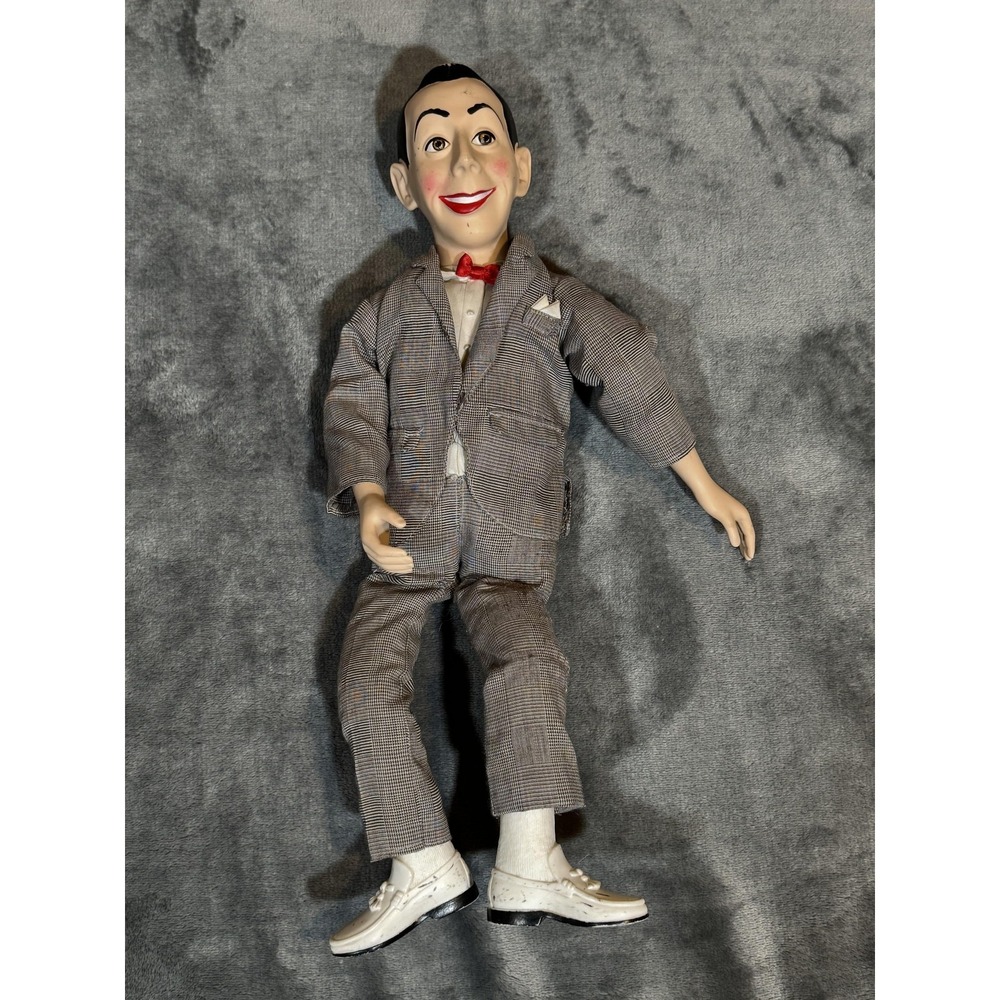 Vintage Pee-wee Herman 18in Puppet Doll Gray Suit Playhouse No string